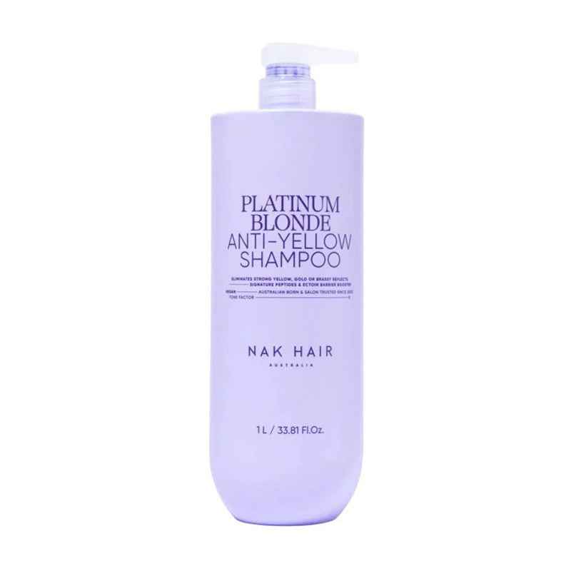 Nak Hair Platinum Blonde Anti-Yellow Shampoo 1L - Dream Beauty